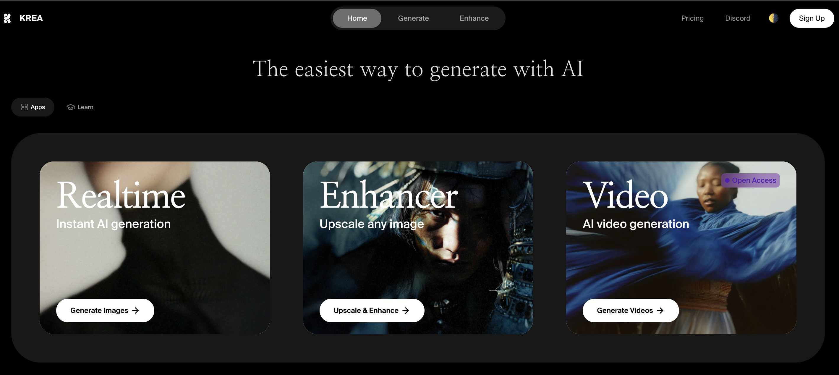 Krea AI Interface Update