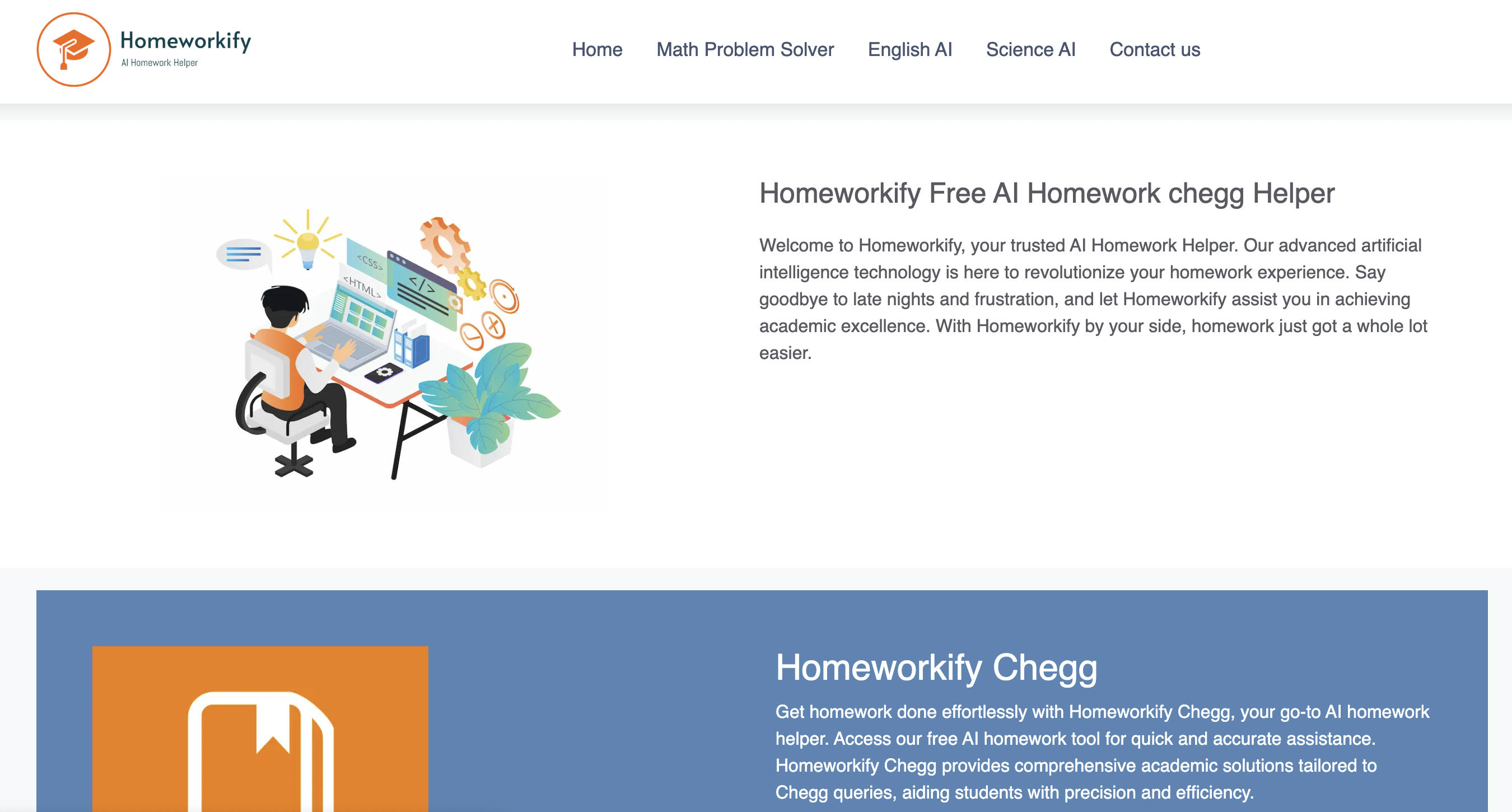 Homeworkify Interface